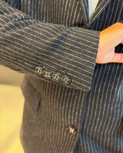 Pinstripe Flannel Blazer Phantom
