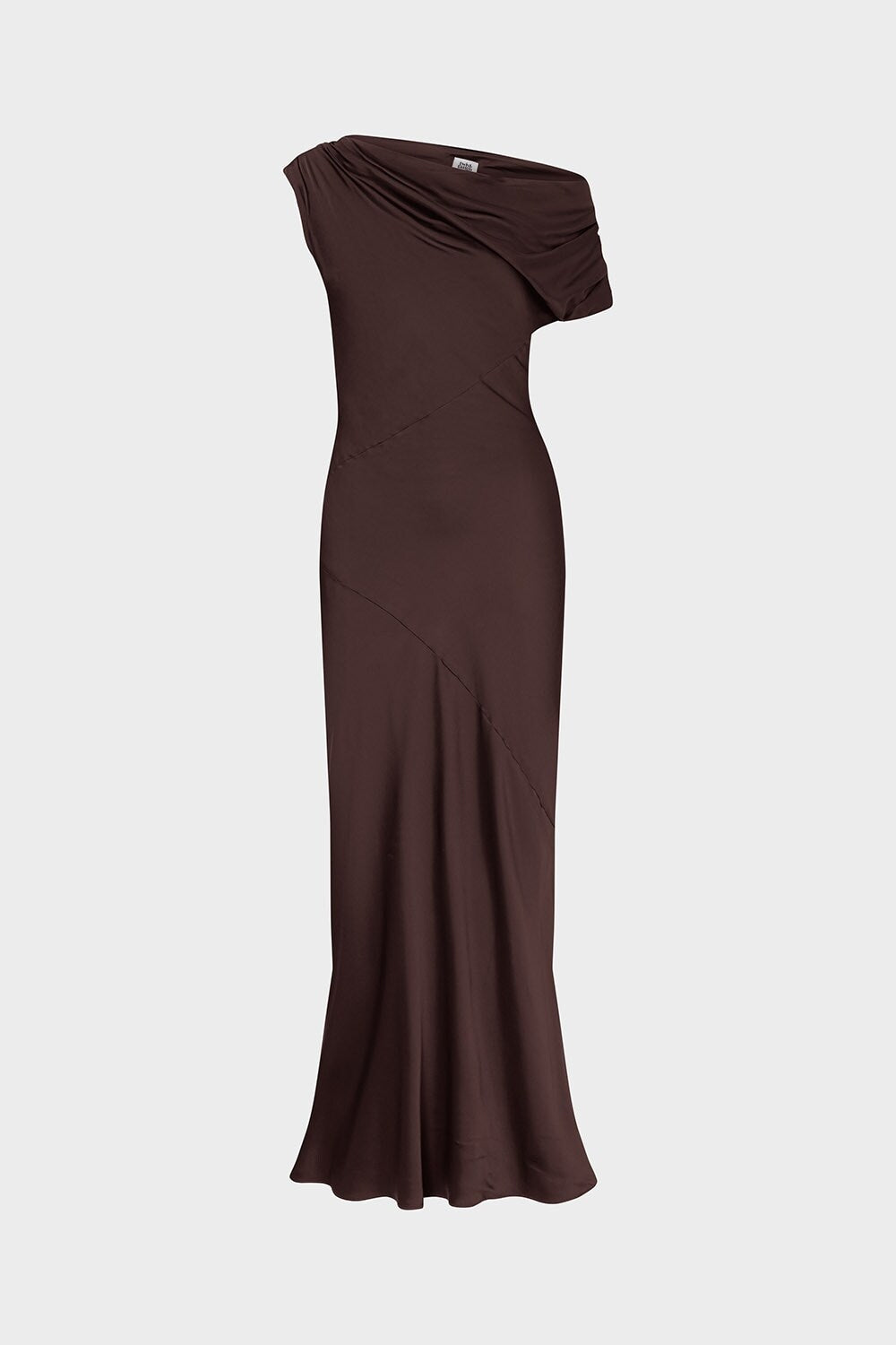 Vanessa Satin Dress - Mocha brun