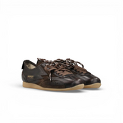 Ikigai Ebony Brushed Leather Brown Suede