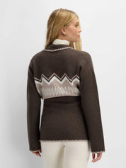 Rondslottet Cardigan Dark Brown