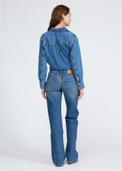 Josie Low Rise Relaxed Flare Flora
