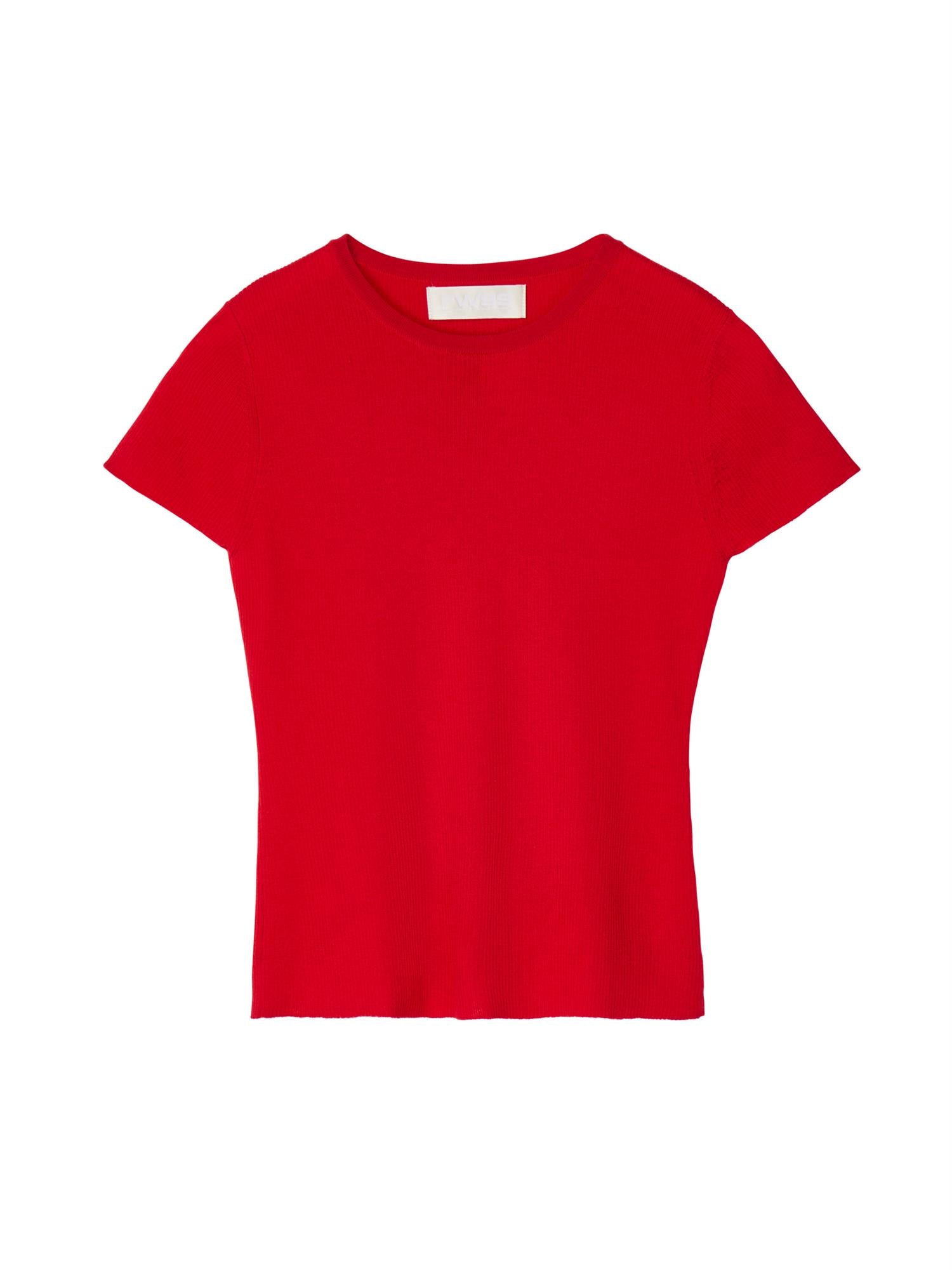rib knit cap cleece tee