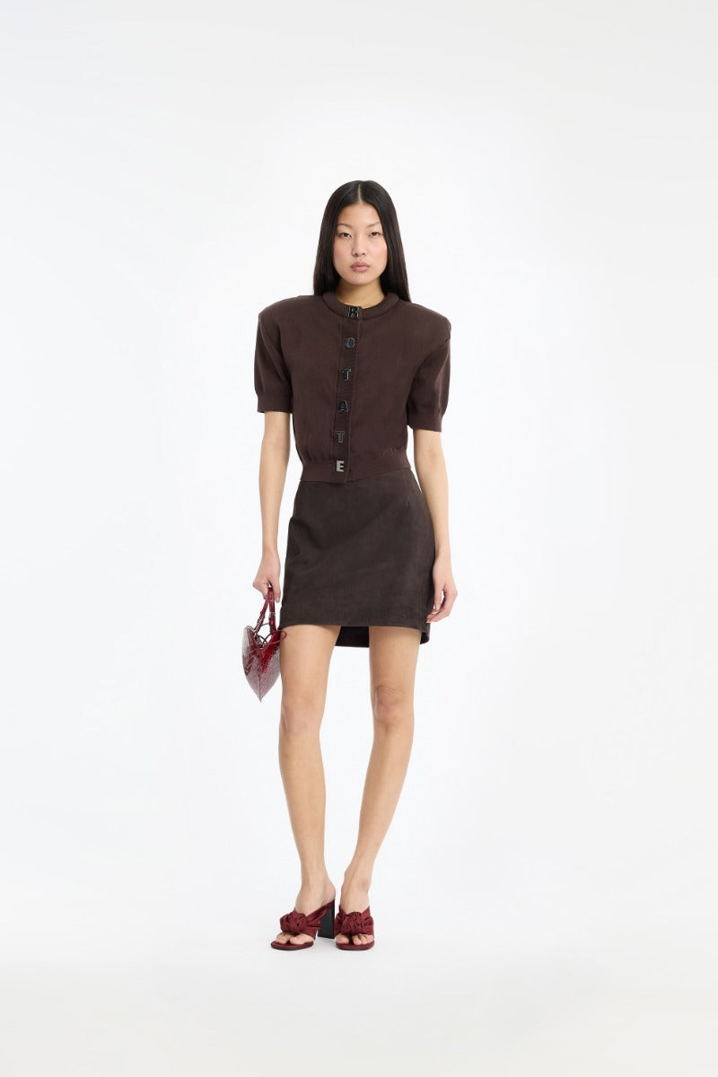 FIRM KNIT SS CARDIGAN