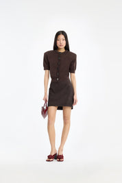 FIRM KNIT SS CARDIGAN