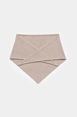 Mina Stitched Merino Scarf Lt. Sand