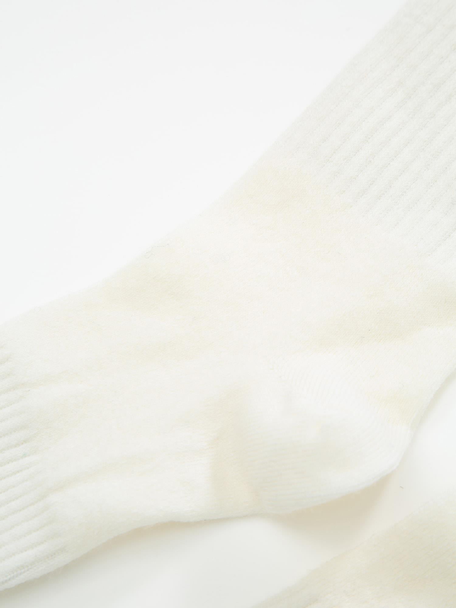 Skutvik Ribbestrikkede Ullsokker Ivory