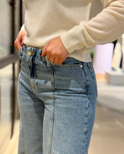 Flare Seam Light Denim
