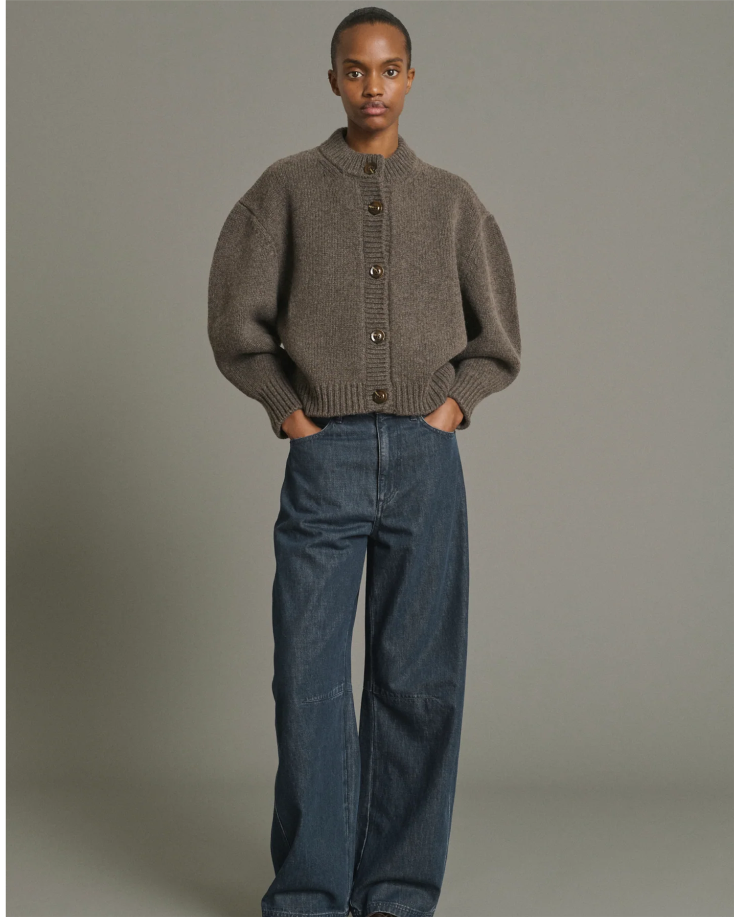 Leonard Cardigan Marron Glace