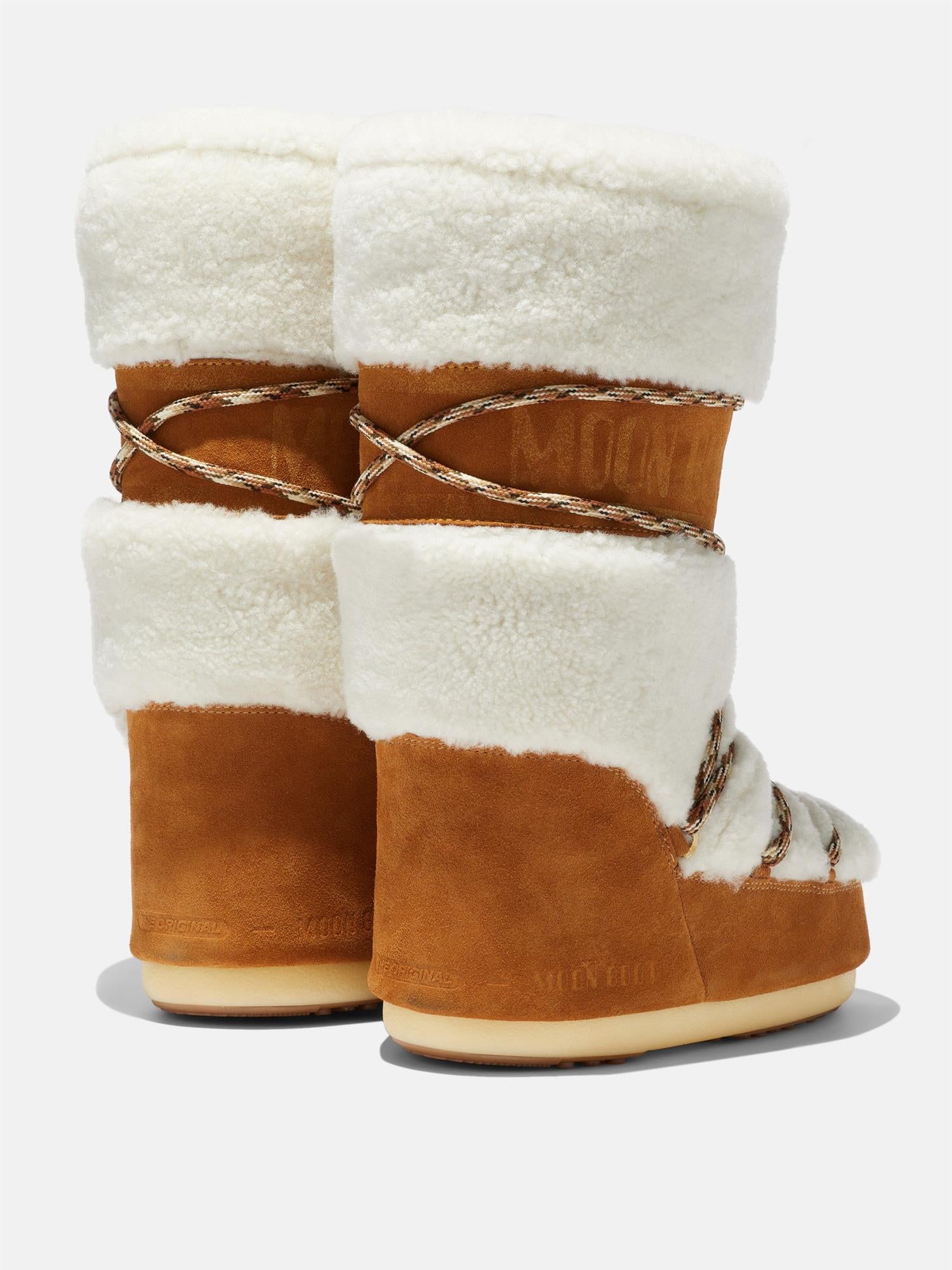 Icon Shearling Boots Whisky/Off White
