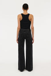 Eva Wide French Black