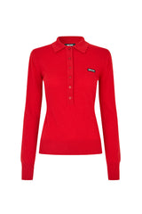 WOOL LONGLEEVE POLO