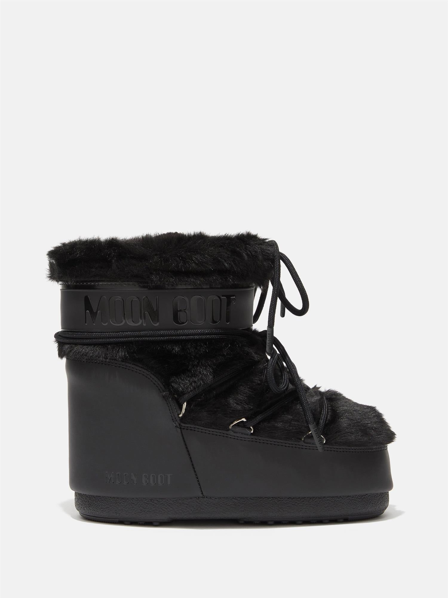 Icon Low Faux Fur Black