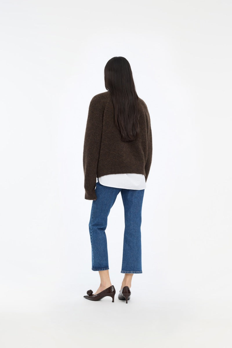 Knit Flower genser
