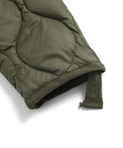 Military V Neck Down Jacket Khaki Olive