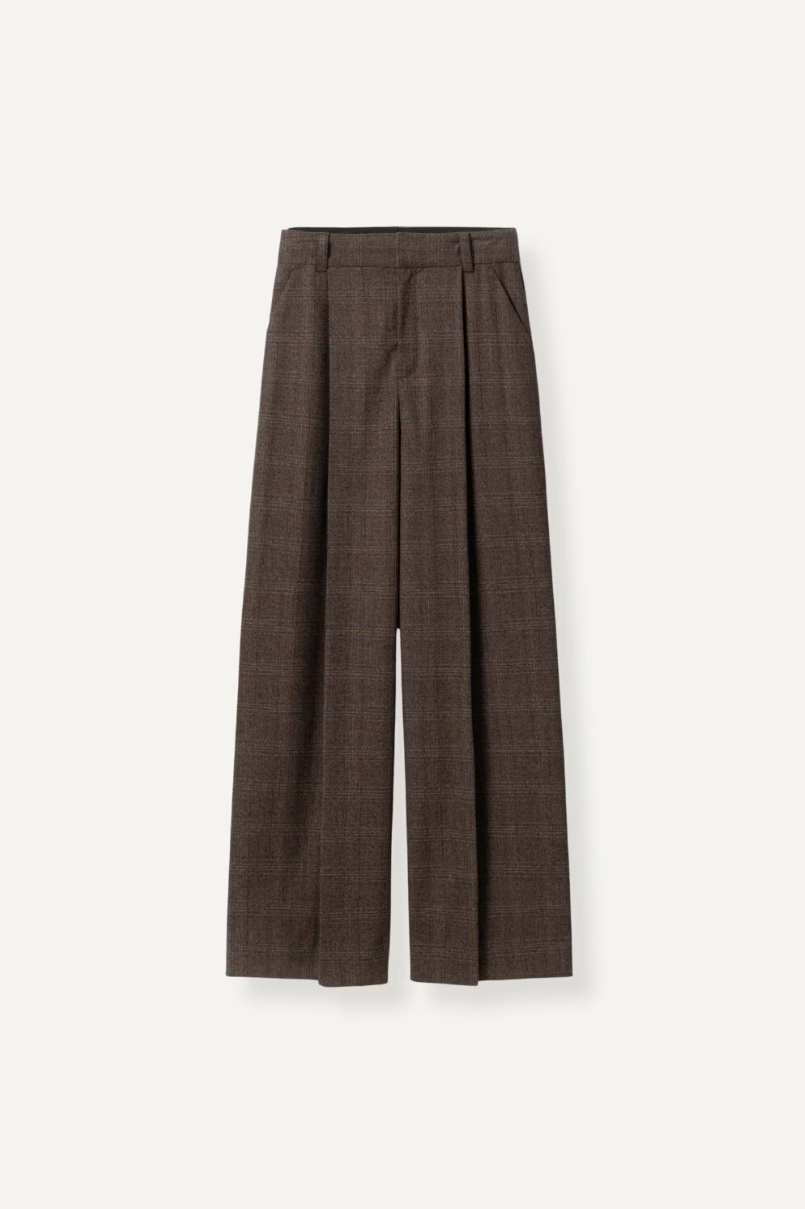 Maelle Trousers Brown Check