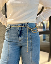 Flare Seam Light Denim