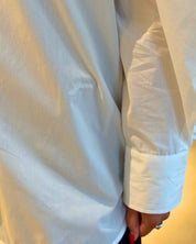 Compact Poplin Pleated Sleeve Shirt Bright White