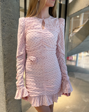 Mini Ruched Dress Pink