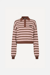 Slinky Knit Polo Shaved Chocolate