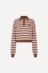 Slinky Knit Polo Shaved Chocolate