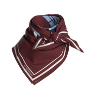 AfterSki Silk Scarf Burgundy