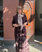 Odellecras Skirt Bordeaux Check