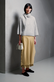 Nela Brushed Wool Knit M. Grey Mel