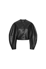 FITTED LEATHER JACKET
