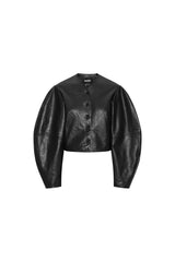 FITTED LEATHER JACKET