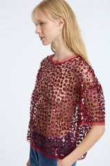 Caralee Top Bordeaux