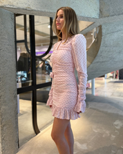 Mini Ruched Dress Pink