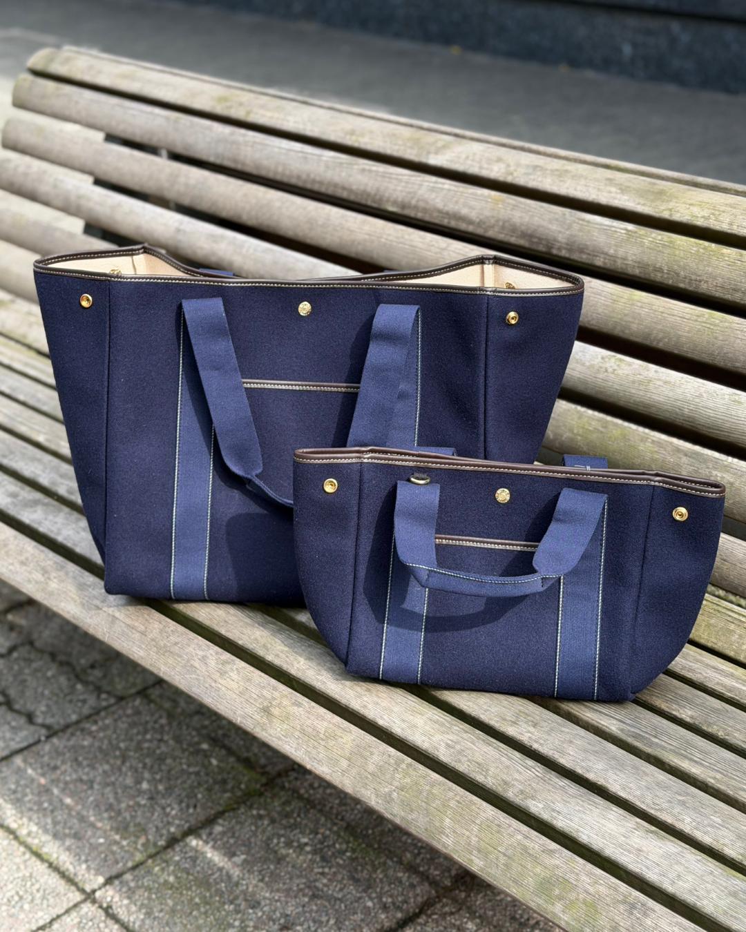 TRAVERSÉE L POCKET - Navy Flannel