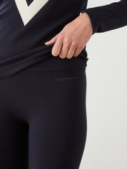 Voss Solid Leggings Navy Blue