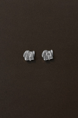 Portici Earrings Silver Pleated