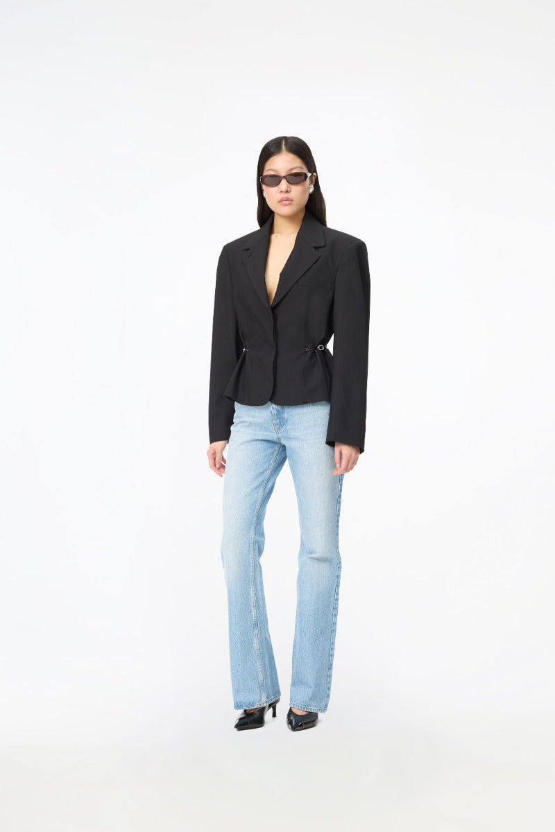 Short Tailored Jacket Black