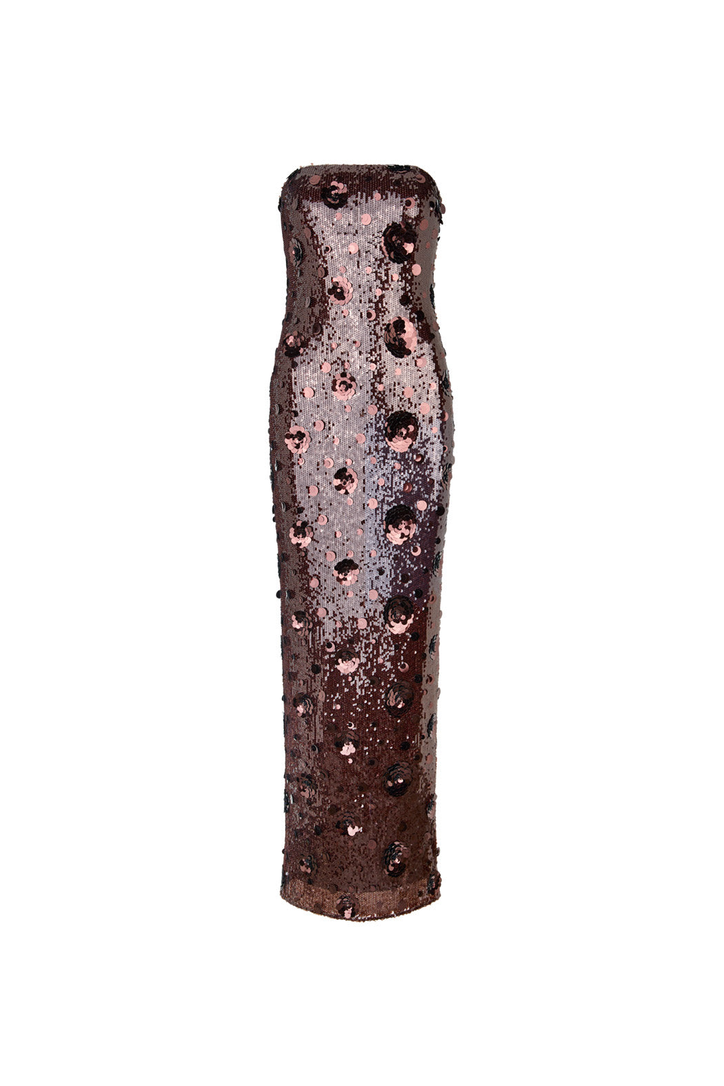 Sequin Tube Dress Chicory Coffee