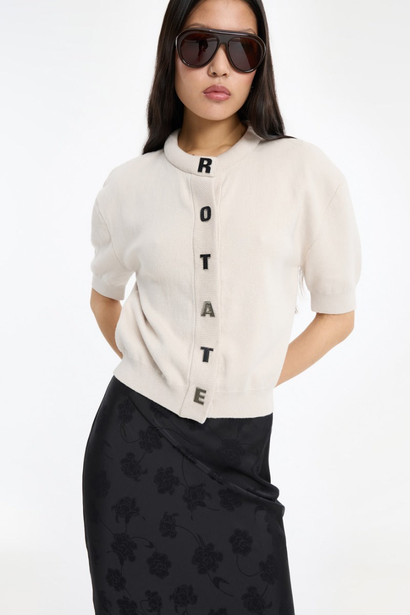 FIRM KNIT SS CARDIGAN