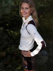 Hilleknuten Half-zip Ulltrøye Hot Fudge