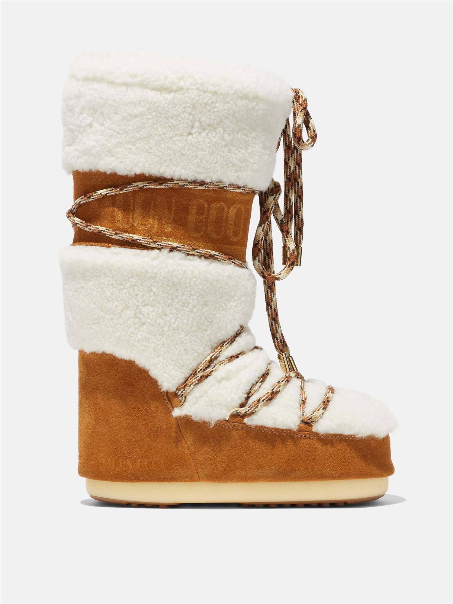 Icon Shearling Boots Whisky/Off White