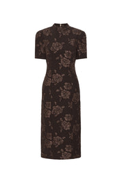 JACQUARD MIDI DRESS