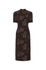 JACQUARD MIDI DRESS