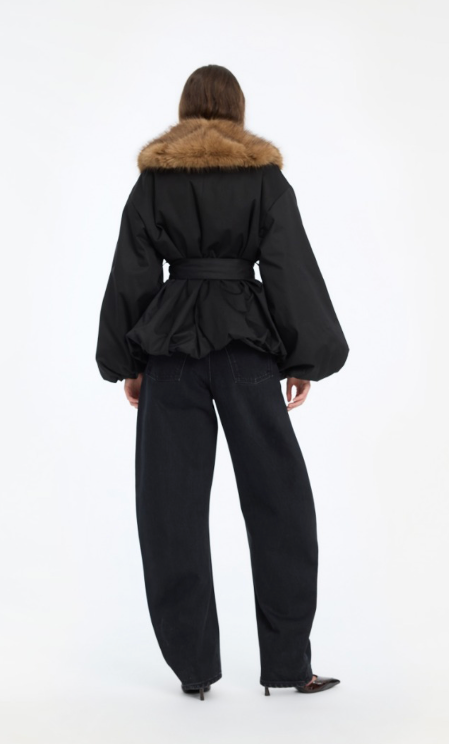 Faux Fur Collar Jacket
