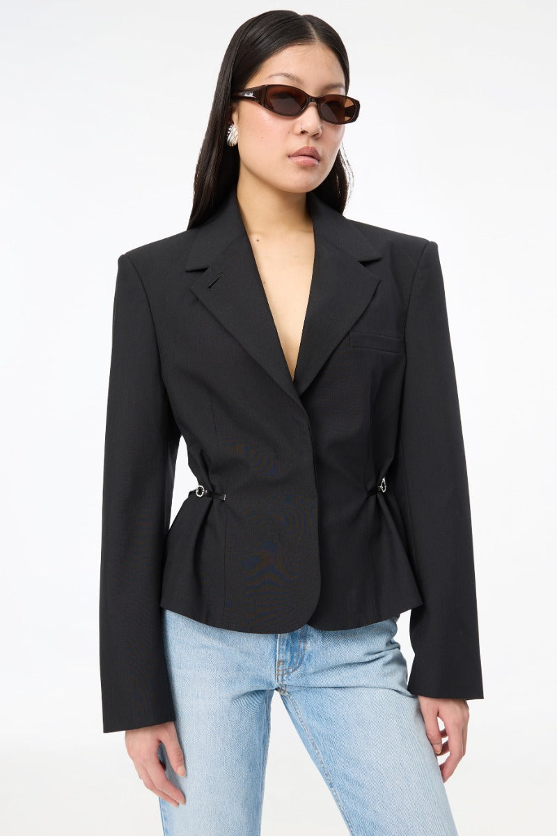 Short Tailored Jacket Black