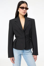 Short Tailored Jacket Black