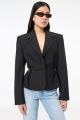 Short Tailored Jacket Black