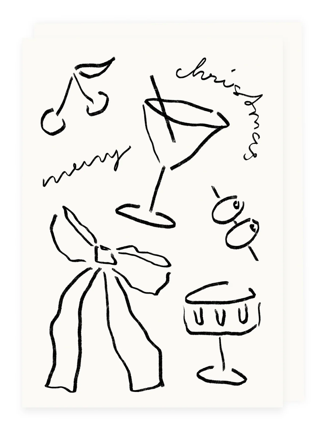 Folding Card "Merry Christmas"