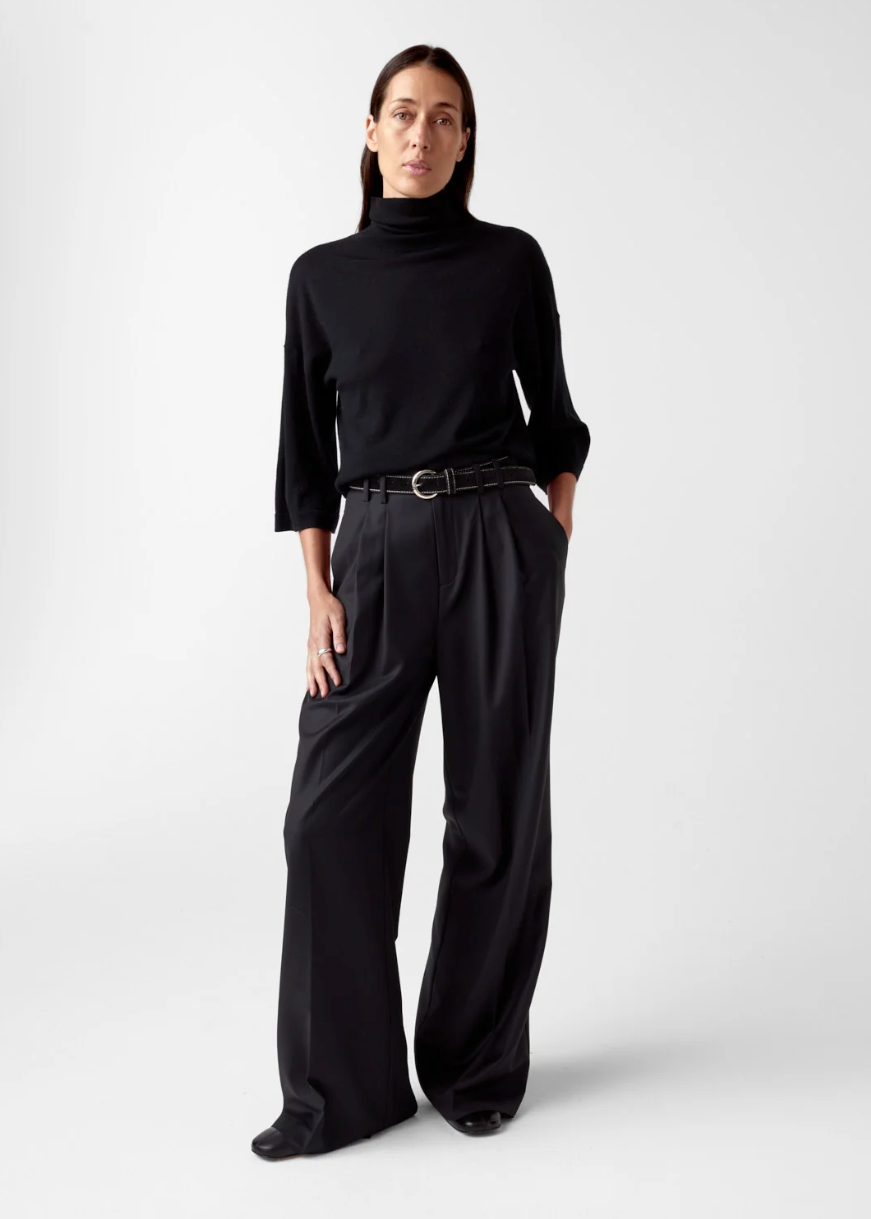 Tia Merino Knit Black