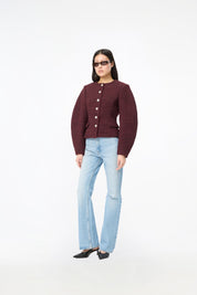 Cocoon Sleeved Jacket Zinfandel