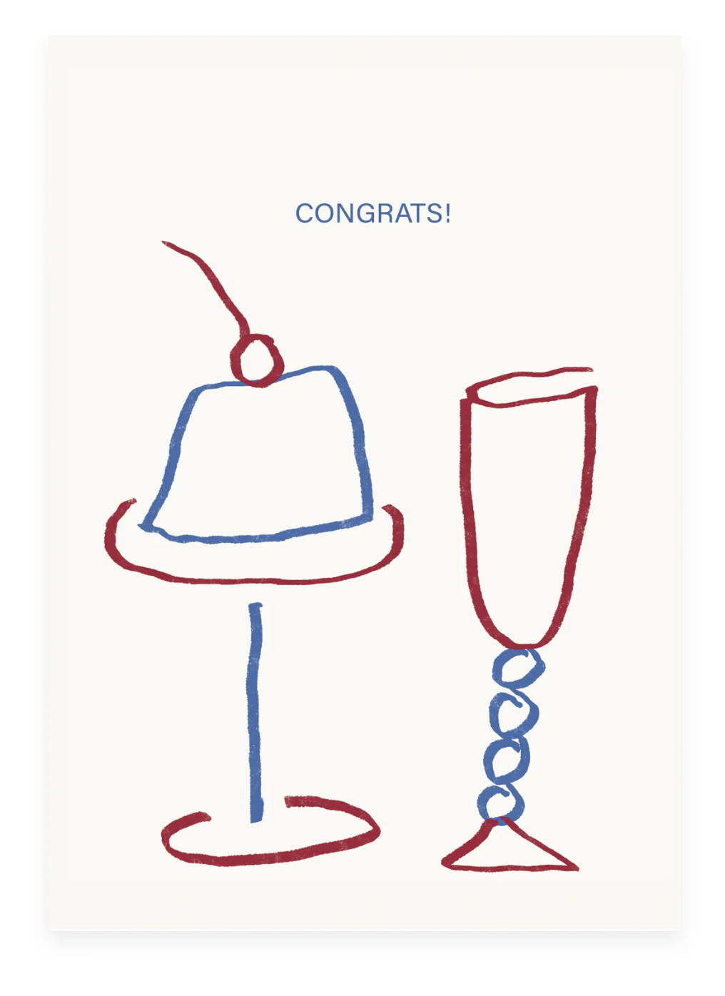 Postcard "Congrats" Glasses