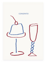 Postcard "Congrats" Glasses